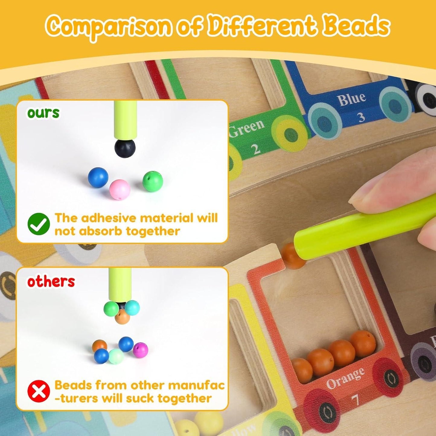 Magnetic Color & Number Maze