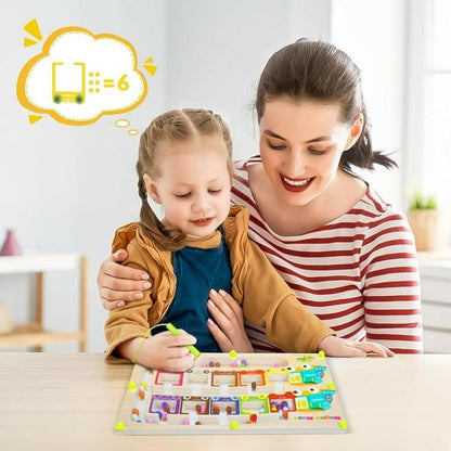 Magnetic Color & Number Maze